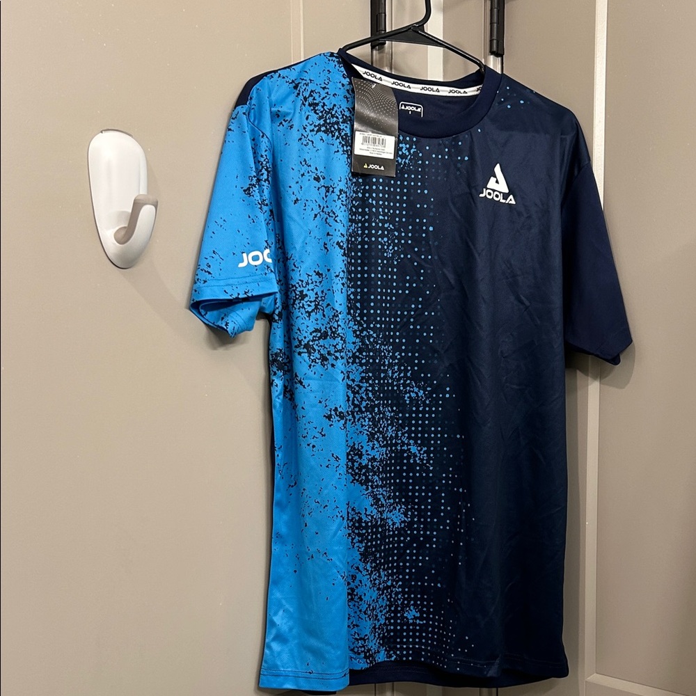 JOOLA Men's Blue and Black Short Sleeve Tee